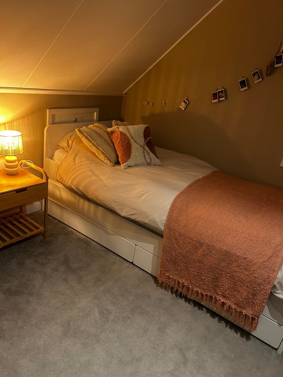 Uitschuifbaar bed - opberglades+lattenbodem - Släkt van Ikea, Huis en Inrichting, 90 cm, Wit, Tweepersoons, Ophalen of Verzenden