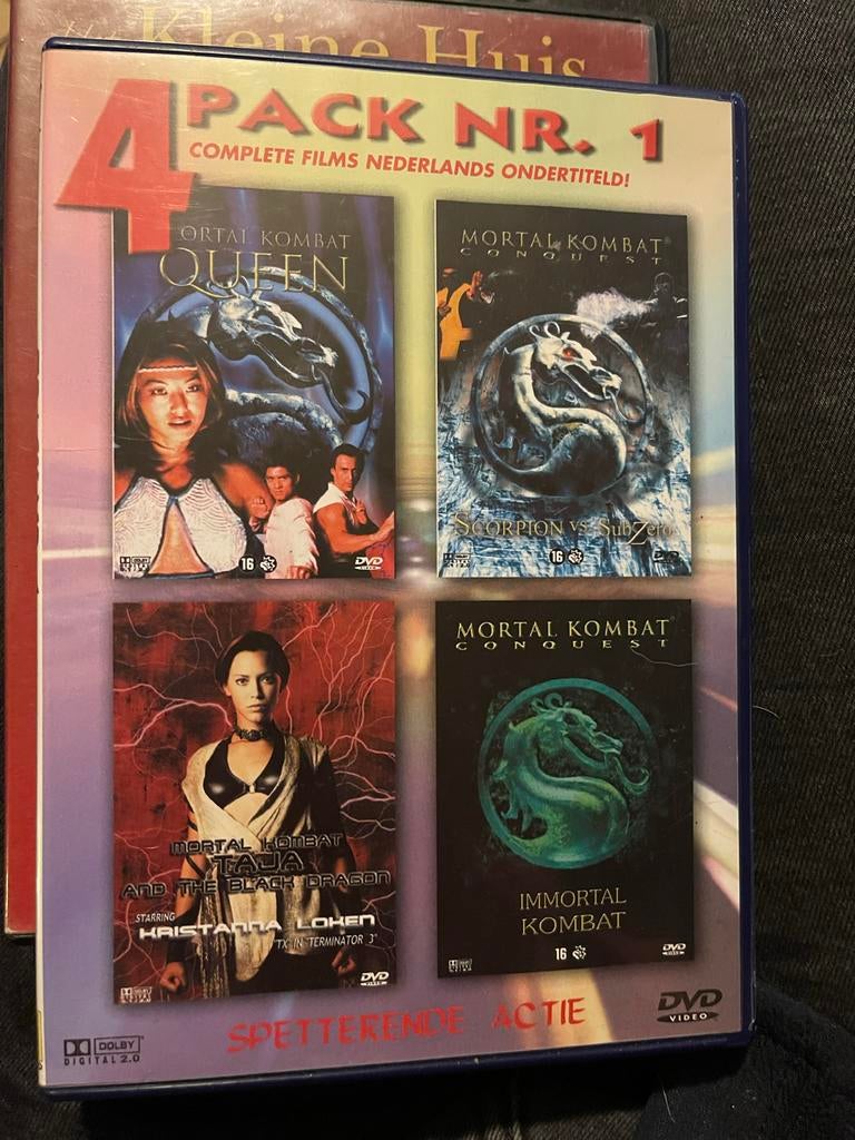 Mortal Kombat 4-Pack DVD - Spetterende Actie!, Gebruikt, Vanaf 16 jaar, Boxset, Actiethriller