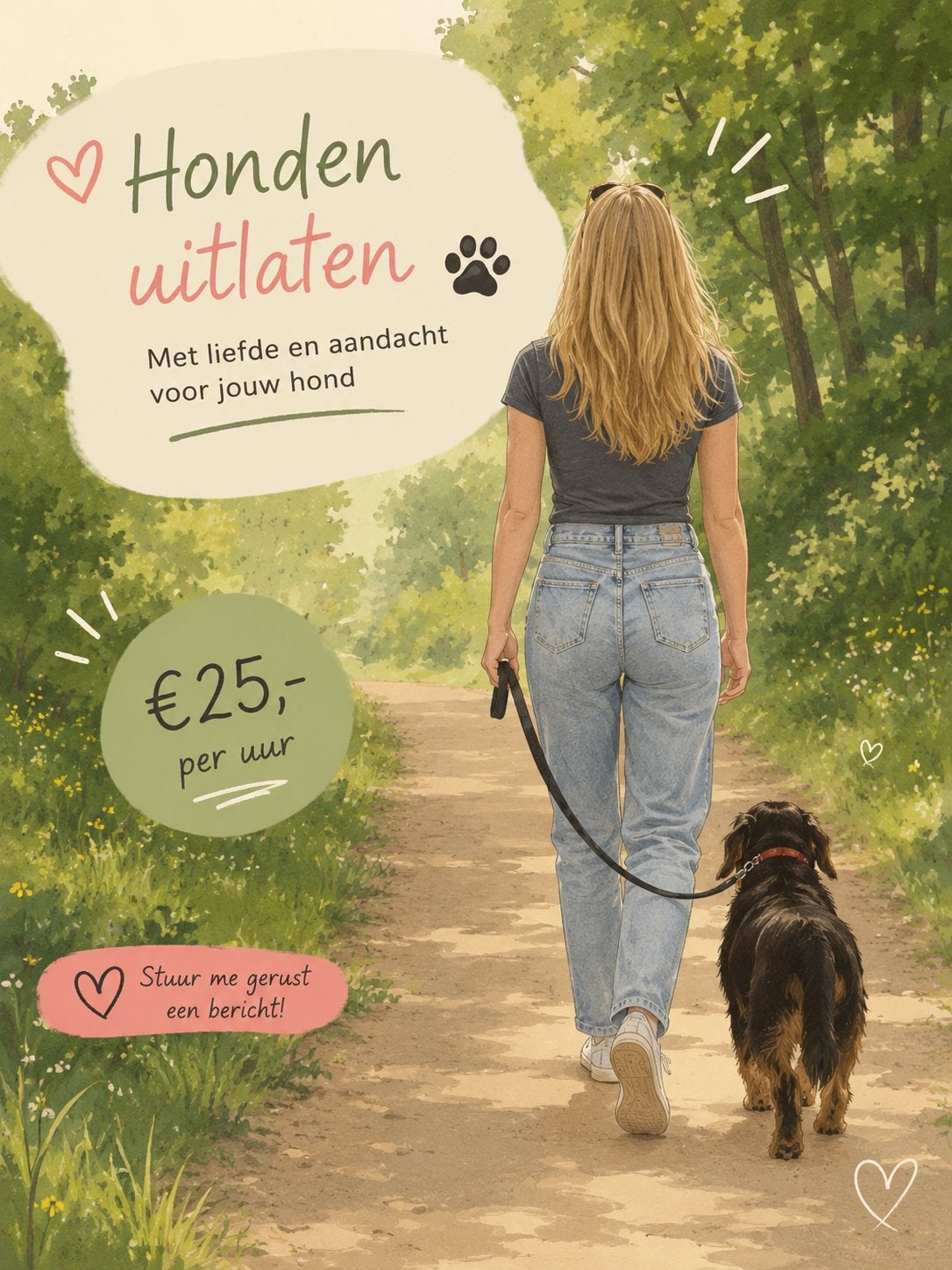 Hond uitlaten, Ophalen