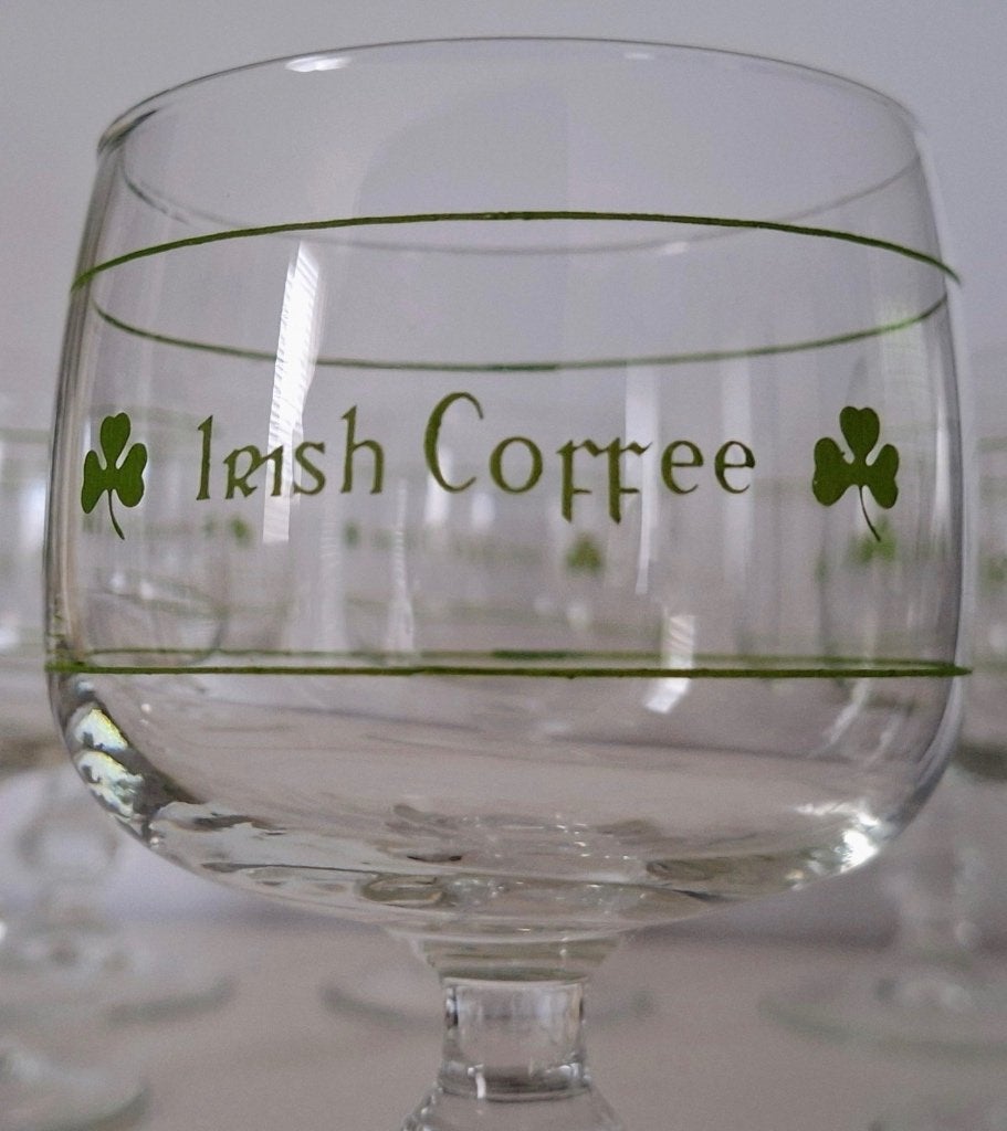 6 vintage Irish coffee glazen, Verzamelen, Ophalen of Verzenden, Zo goed als nieuw, Overige typen