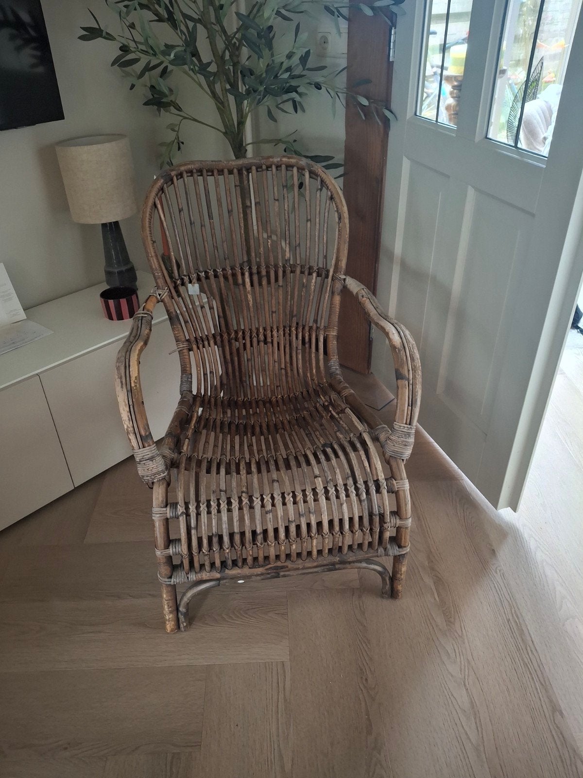 Rotan stoel, Ophalen of Verzenden, Gebruikt, Rotan