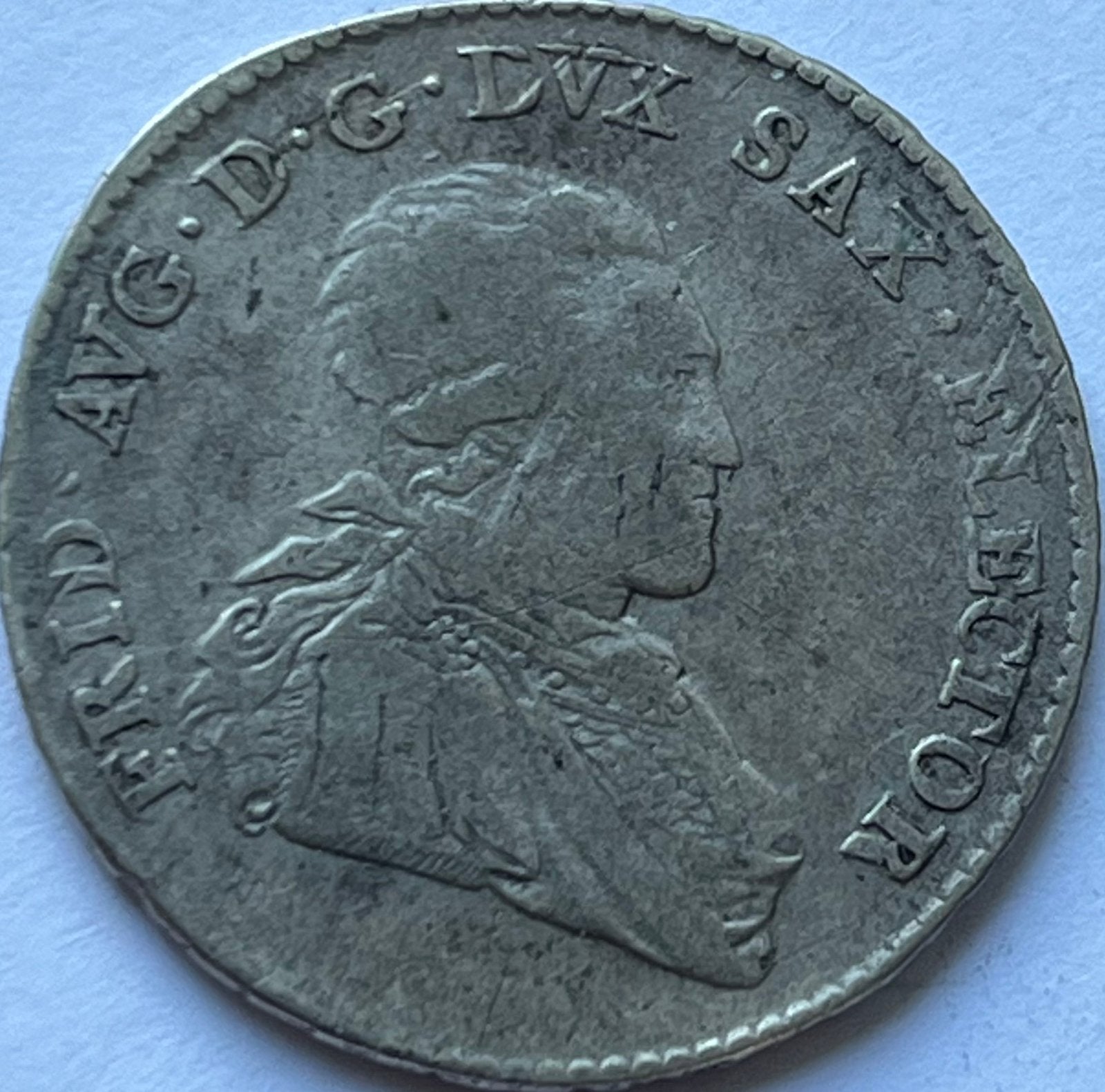 Saksen 1/6e thaler 1803, Ophalen of Verzenden, Duitsland, Losse munt, Zilver