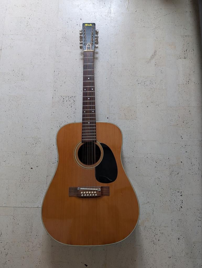 Terada 12-snarige akoestische gitaar - lefty, Muziek en Instrumenten, Snaarinstrumenten | Gitaren | Akoestisch, Gebruikt, Western- of Steelstringgitaar