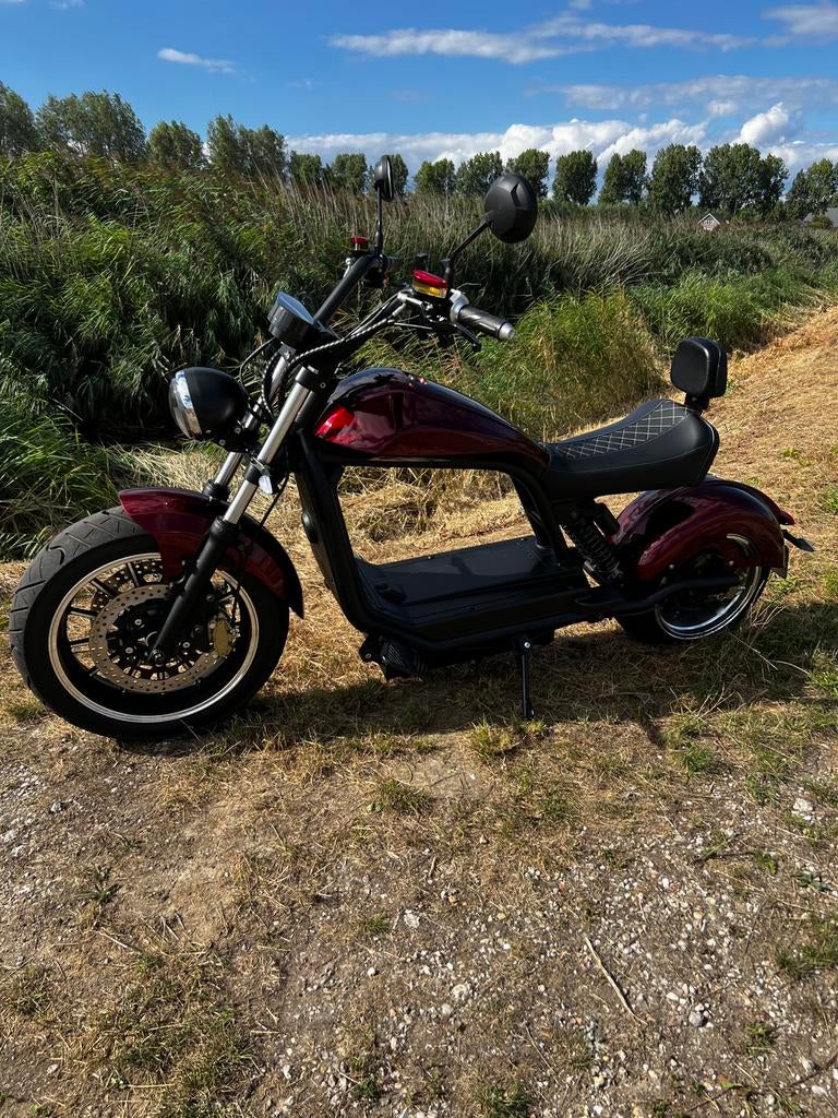 ELEKTRISCHE CAFECRUISER HL6.0 WINE RED 3000WATT 45AH 2021, Fietsen en Brommers, Elektrische fietsen, Ophalen, Zo goed als nieuw