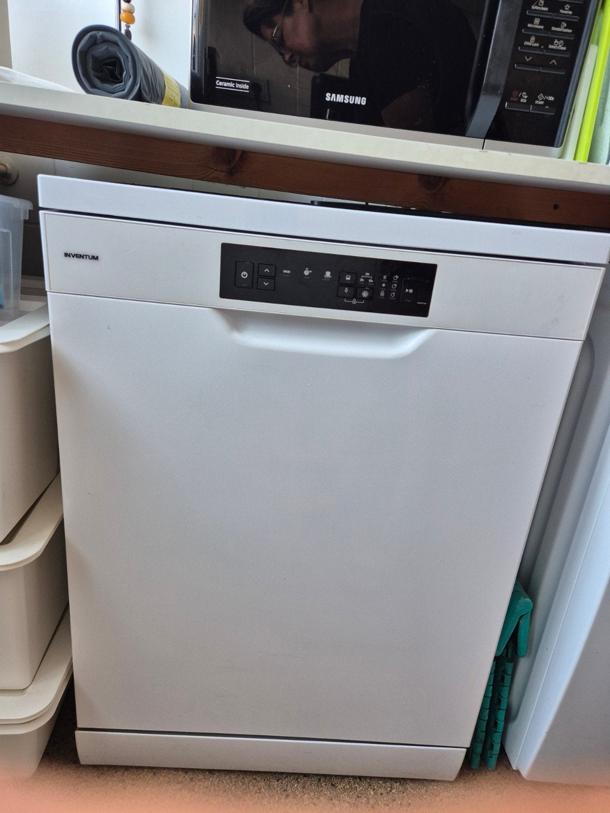 Inventum vaatwasmachine, Ophalen, Gebruikt, 85 tot 90 cm, Eco programma