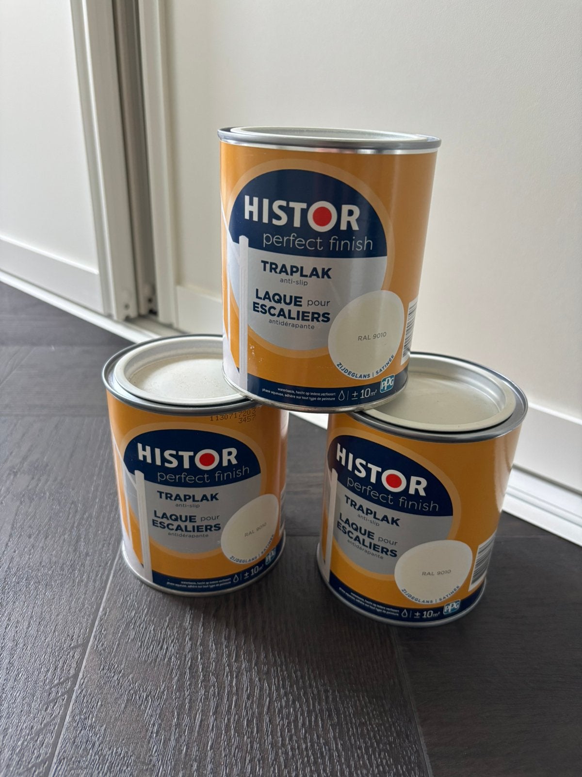 Histor traplak 9010 nieuw, Wit, Nieuw, Ophalen of Verzenden, Verf
