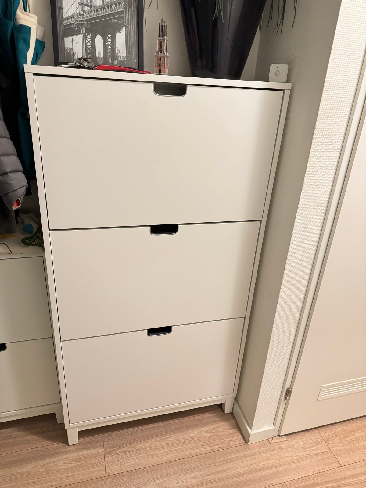 IKEA STÄLL Schoenenkast wit, 3 vakken, Huis en Inrichting, Kasten | Schoenenkasten, Ophalen, Gebruikt