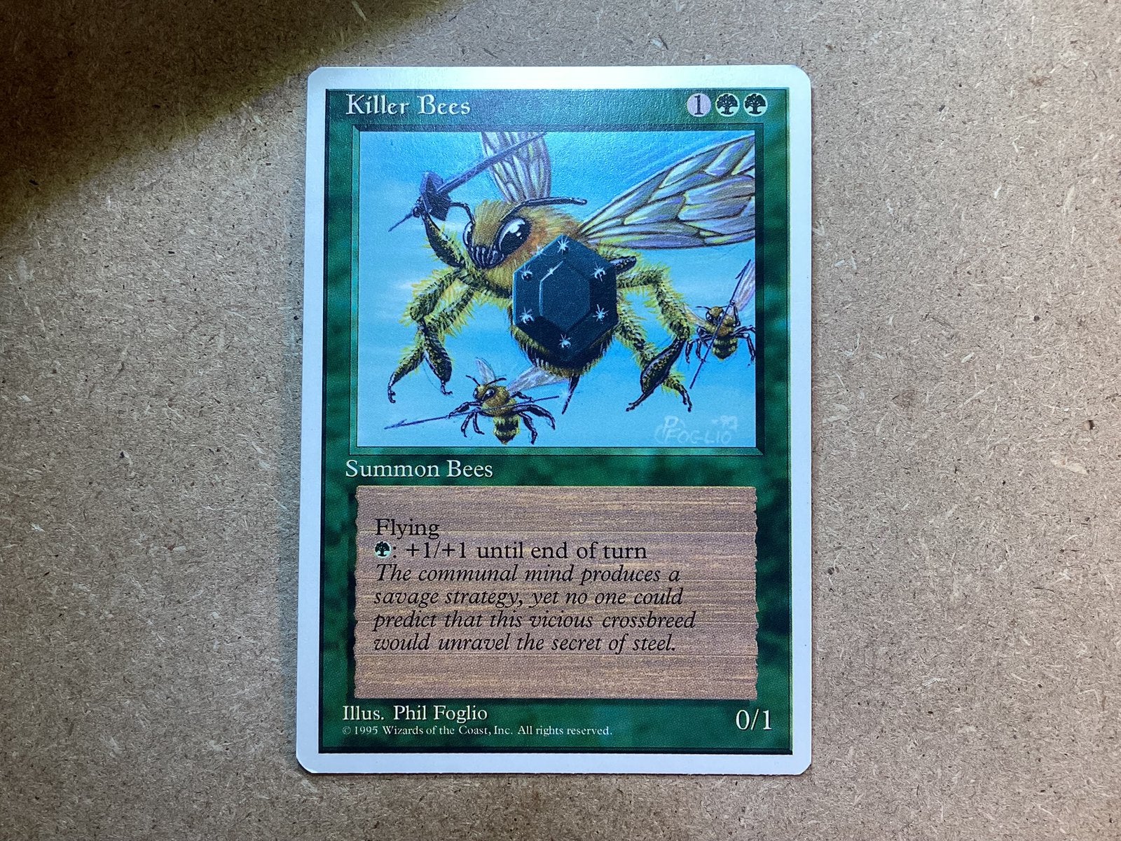 1x Killer Bees (Near Mint), Ophalen of Verzenden, Zo goed als nieuw, Losse kaart