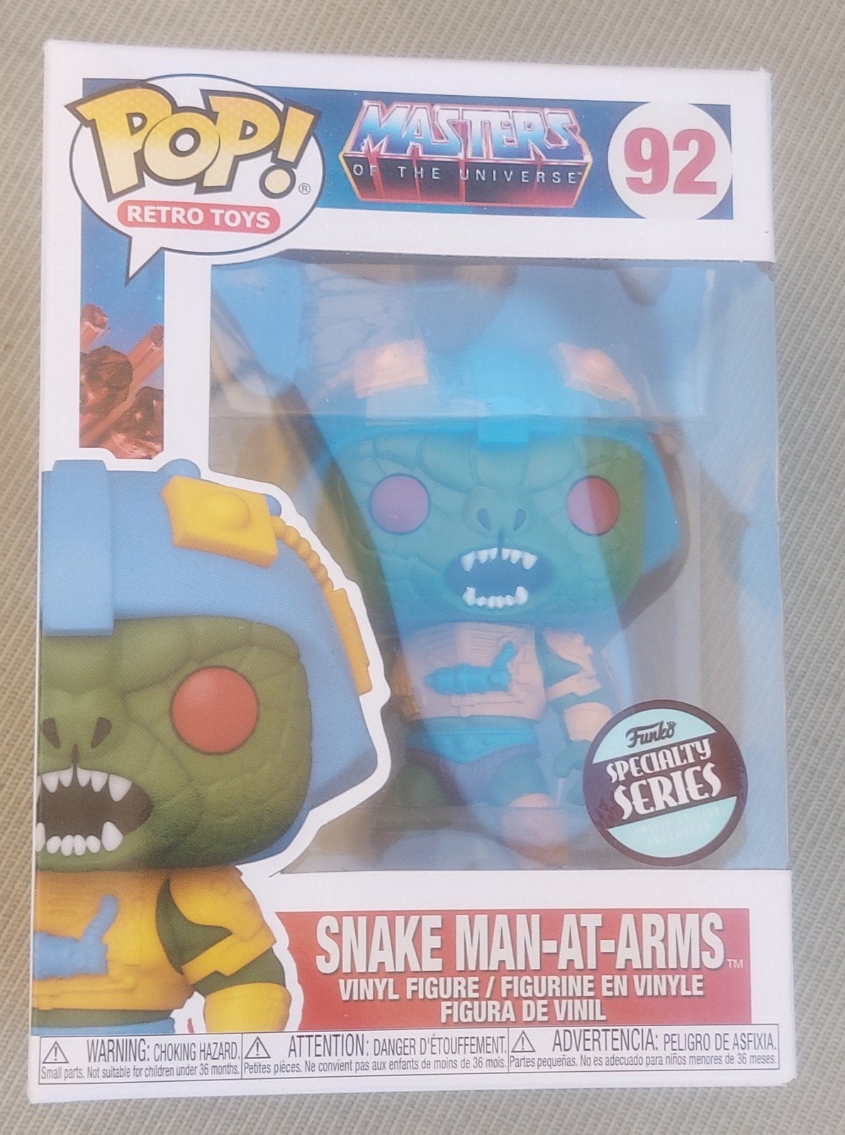 funko pop snake man at arms 92 masters of the universe, Ophalen of Verzenden, Nieuw