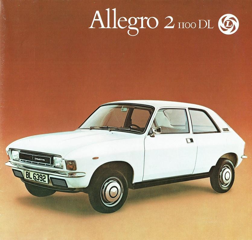 Folder Austin Allegro 2 1100 DL (ca.1977), Boeken, Verzenden, Gelezen, Overige merken
