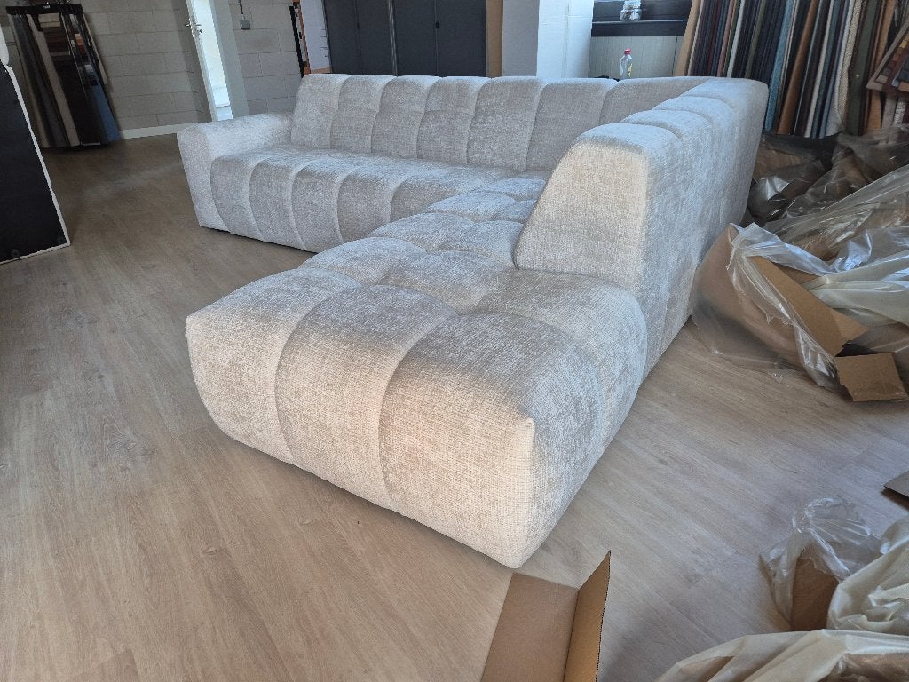 Nieuwe hoekbank van 2.399,- voor 999,- 280x220cm SAMPLE SALE, Ophalen, 250 tot 300 cm, Hoekbank, Nieuw