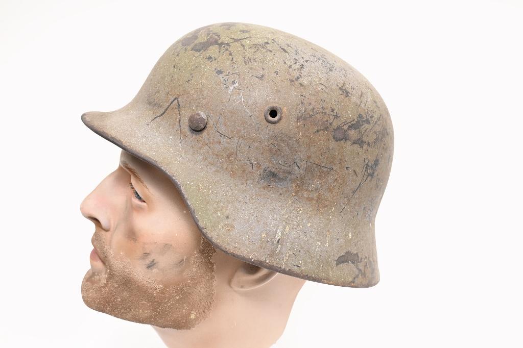 m40 luftwaffe 2tone camo helm, Verzamelen, ., Ophalen of Verzenden, Duitsland, Luchtmacht