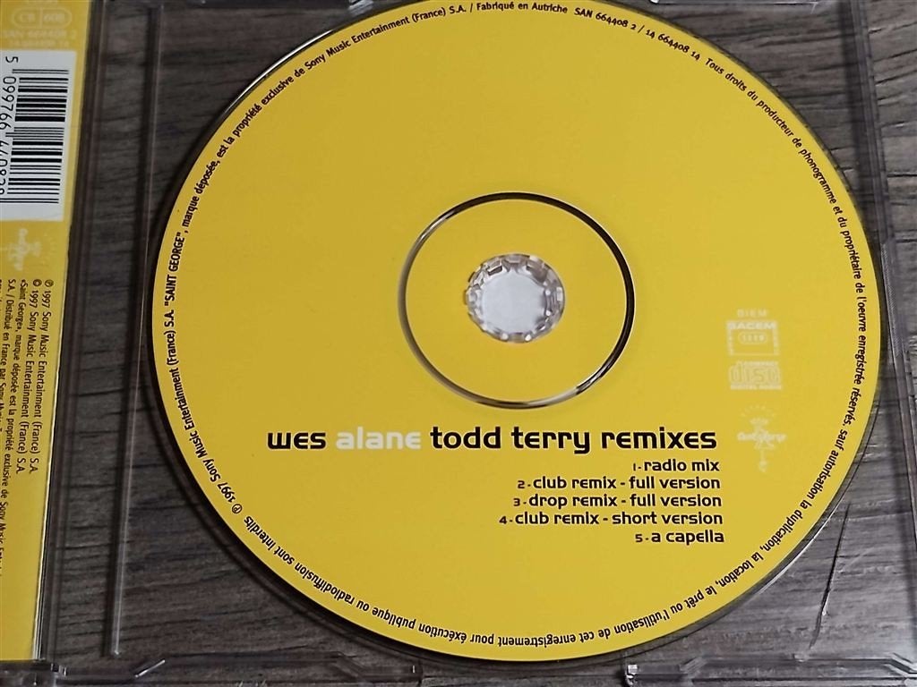 Wes – Alane [Todd Terry Remixes], Ophalen of Verzenden, Zo goed als nieuw