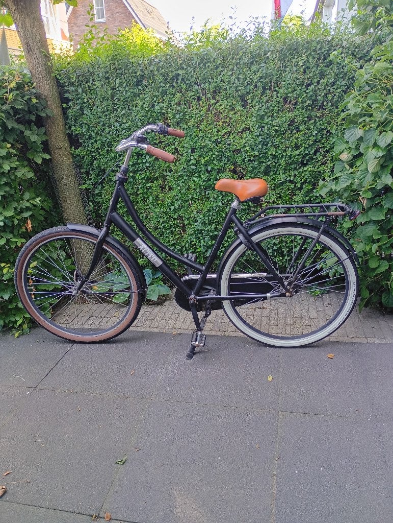 Damesfiets 28 inch, Terugtraprem, Gebruikt, Versnellingen, 50 tot 53 cm