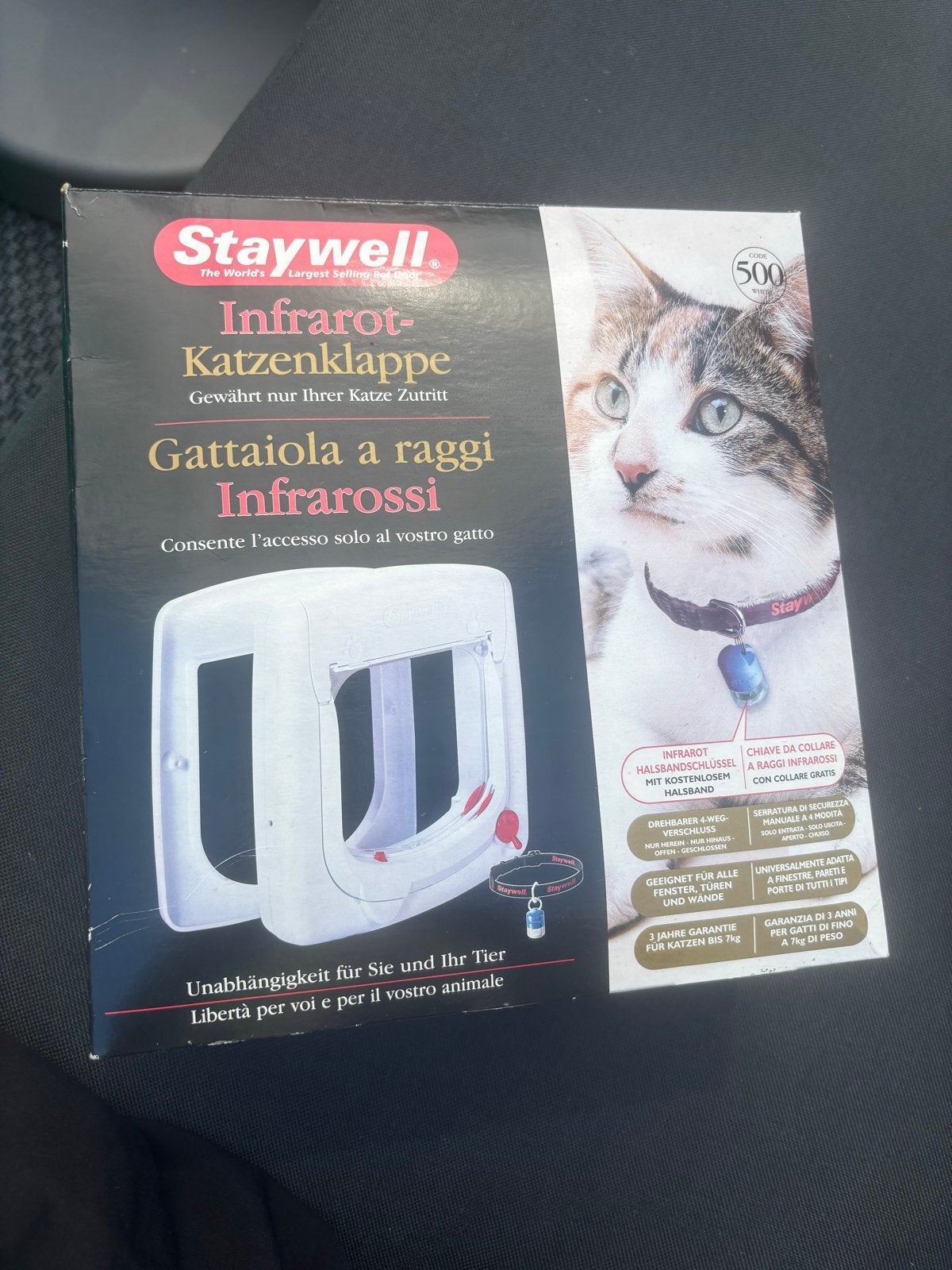 Staywell infrarood kattenluik met halsband, Dieren en Toebehoren, Ophalen of Verzenden, Nieuw