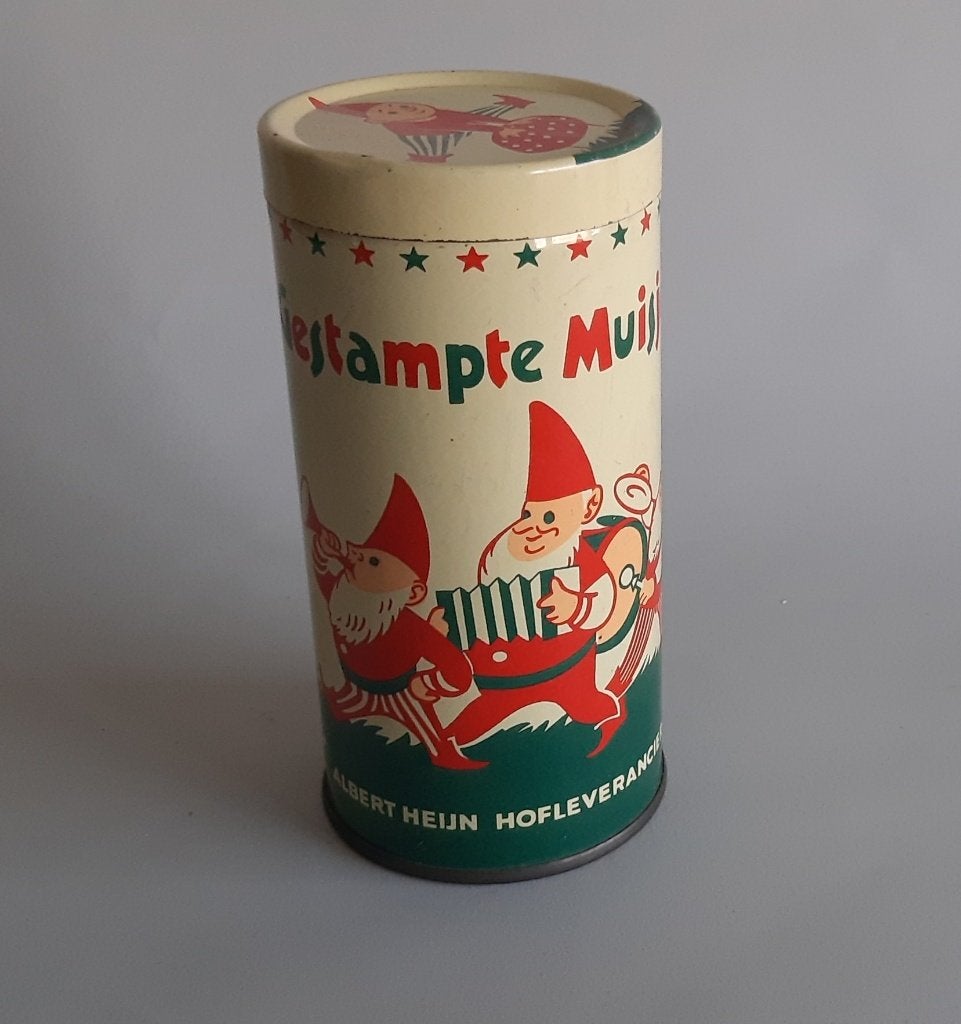 029a-Bijzonder mooi blikje, gestampte muisjes., Verzamelen, Ophalen of Verzenden, Zo goed als nieuw, Overige, Overige merken