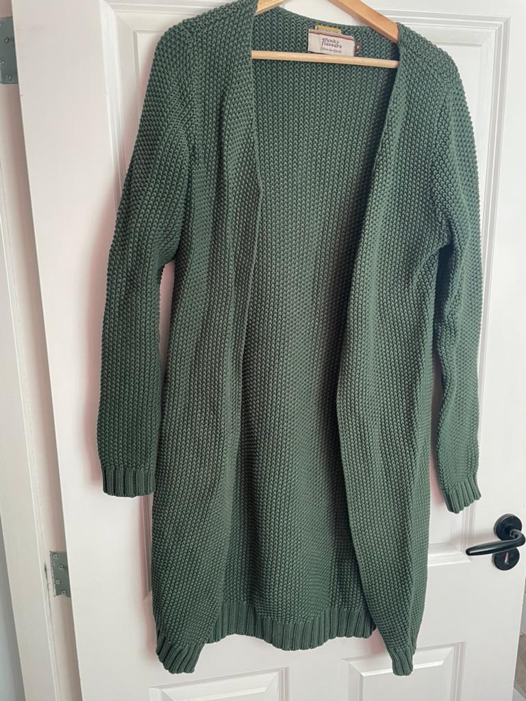 4ff 4funkyflavours lang groen vest maat M/L, Ophalen of Verzenden, Zo goed als nieuw, Maat 38/40 (M), Groen
