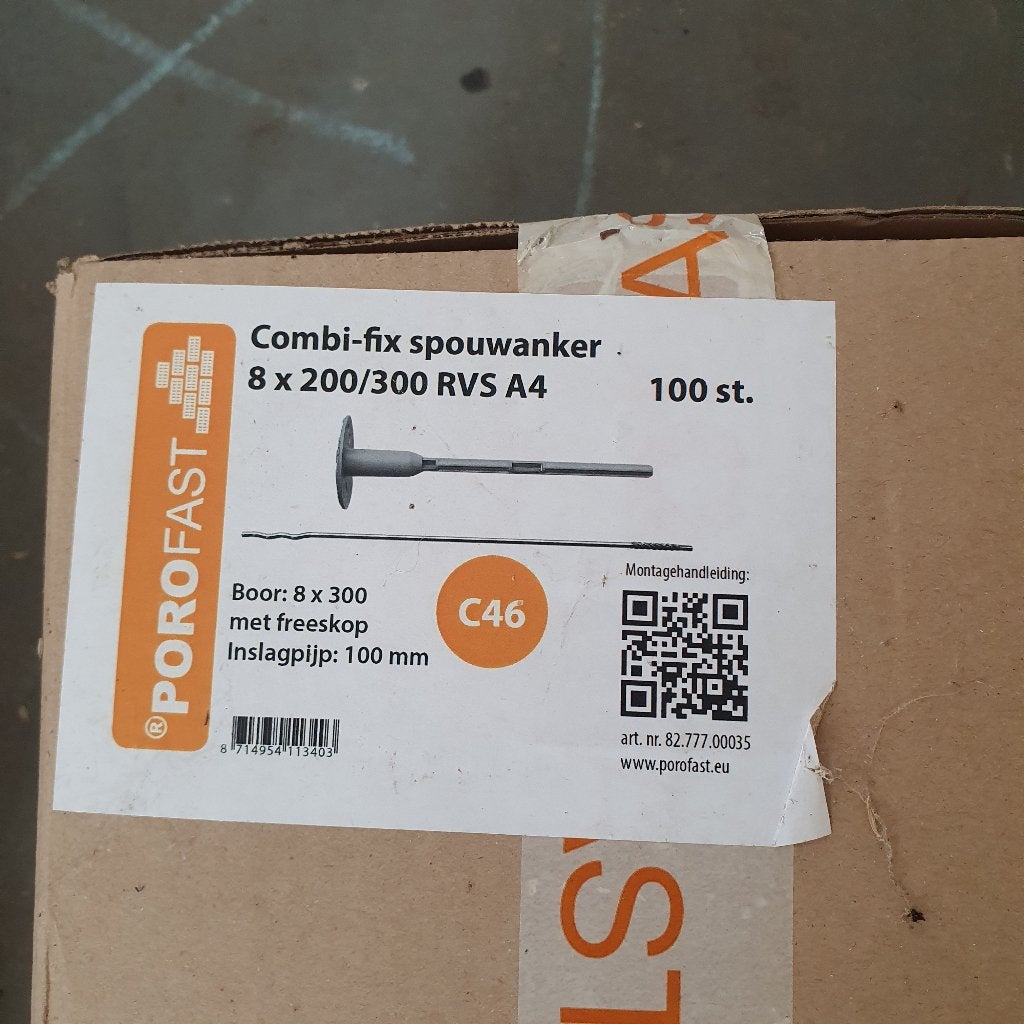 Spouwankers, Doe-het-zelf en Verbouw, Ophalen, 250 mm of meer, Nieuw, Pluggen
