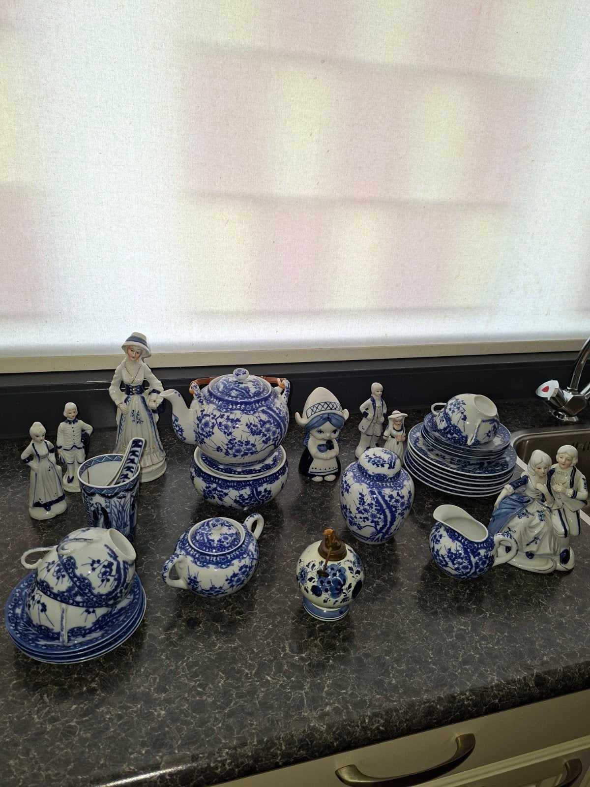 Grote collectie Delfts blauw porselein en beeldjes, Antiek en Kunst, Ophalen of Verzenden