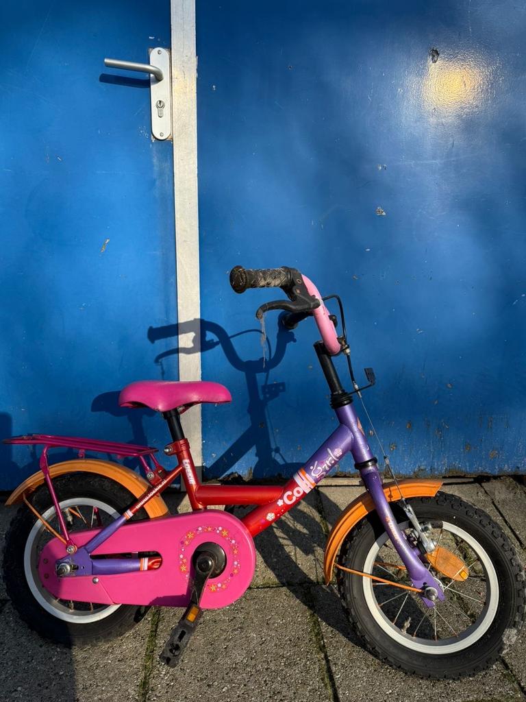 Loekie Cool Girl Kinderfiets, Fietsen en Brommers, Fietsen | Kinderfietsjes, Ophalen, Gebruikt, Minder dan 16 inch