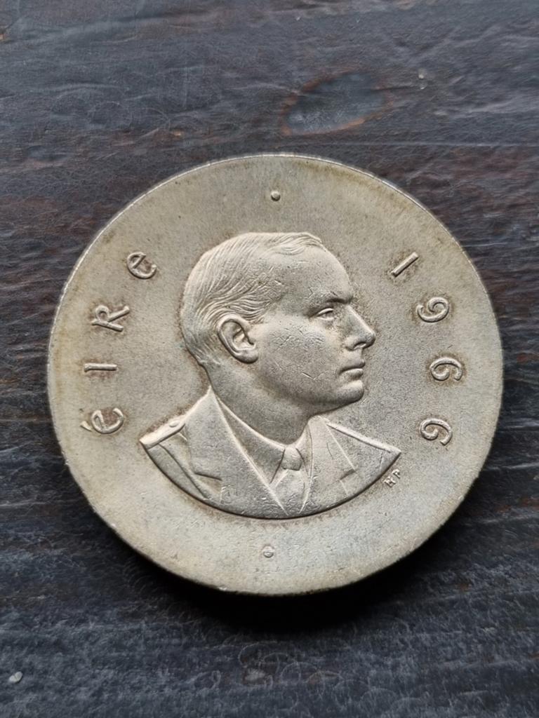 Ierse 10 shilling 1966 zilver, Ophalen of Verzenden, Overige landen, Losse munt, Zilver