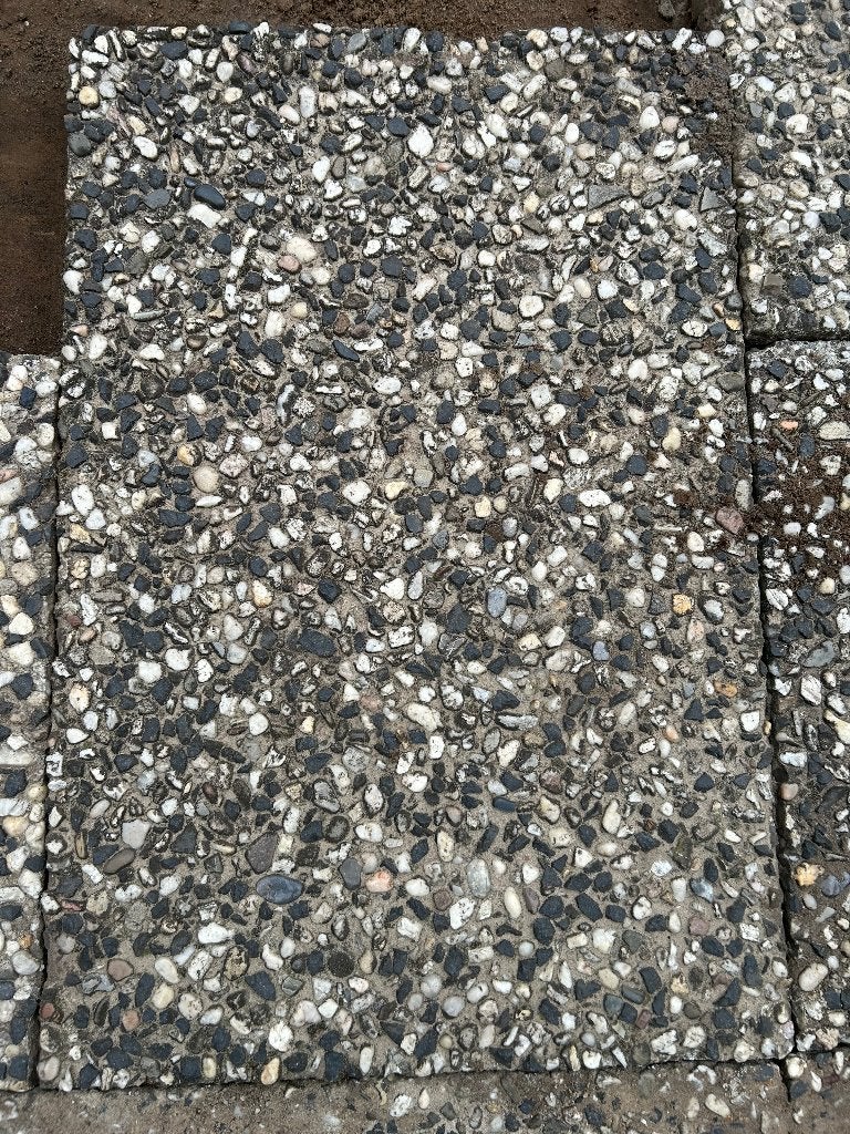 Grindtegels, Tuin en Terras, Ophalen, Gebruikt, Beton, Terrastegels