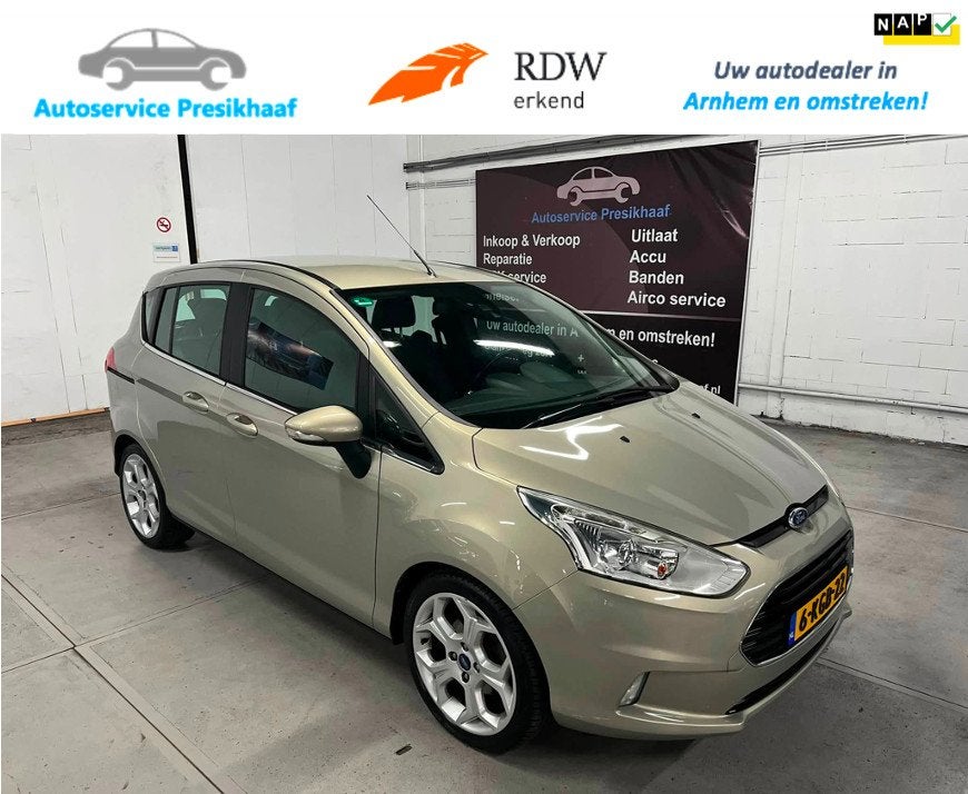 Ford B-Max 1.6 TI-VCT Titanium Automaat NAP / HALF-LEDER, Auto's, Gebruikt, 4 cilinders, B-Max, Leder en Stof