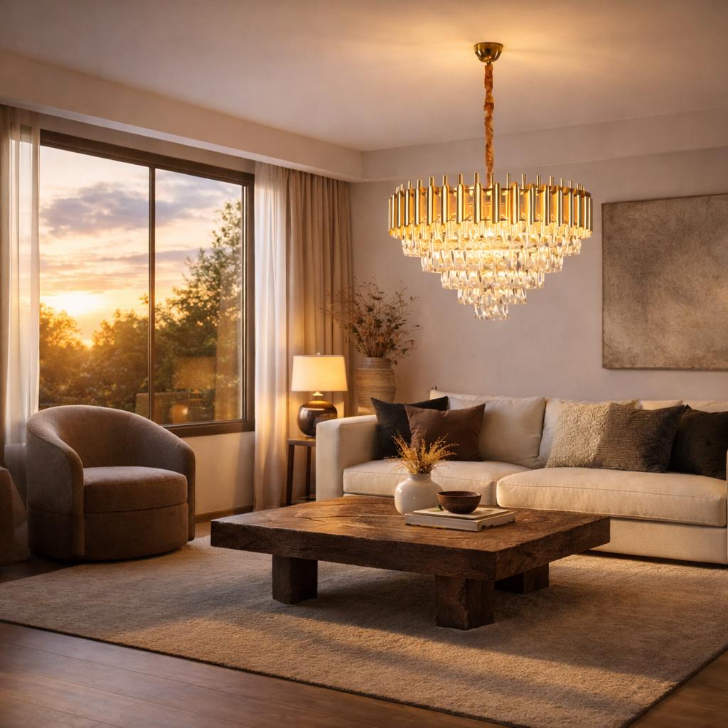 Lunae hanglamp goud eric kuster style nieuw lamp, Huis en Inrichting, Glas, Verzenden, Nieuw, 75 cm of meer