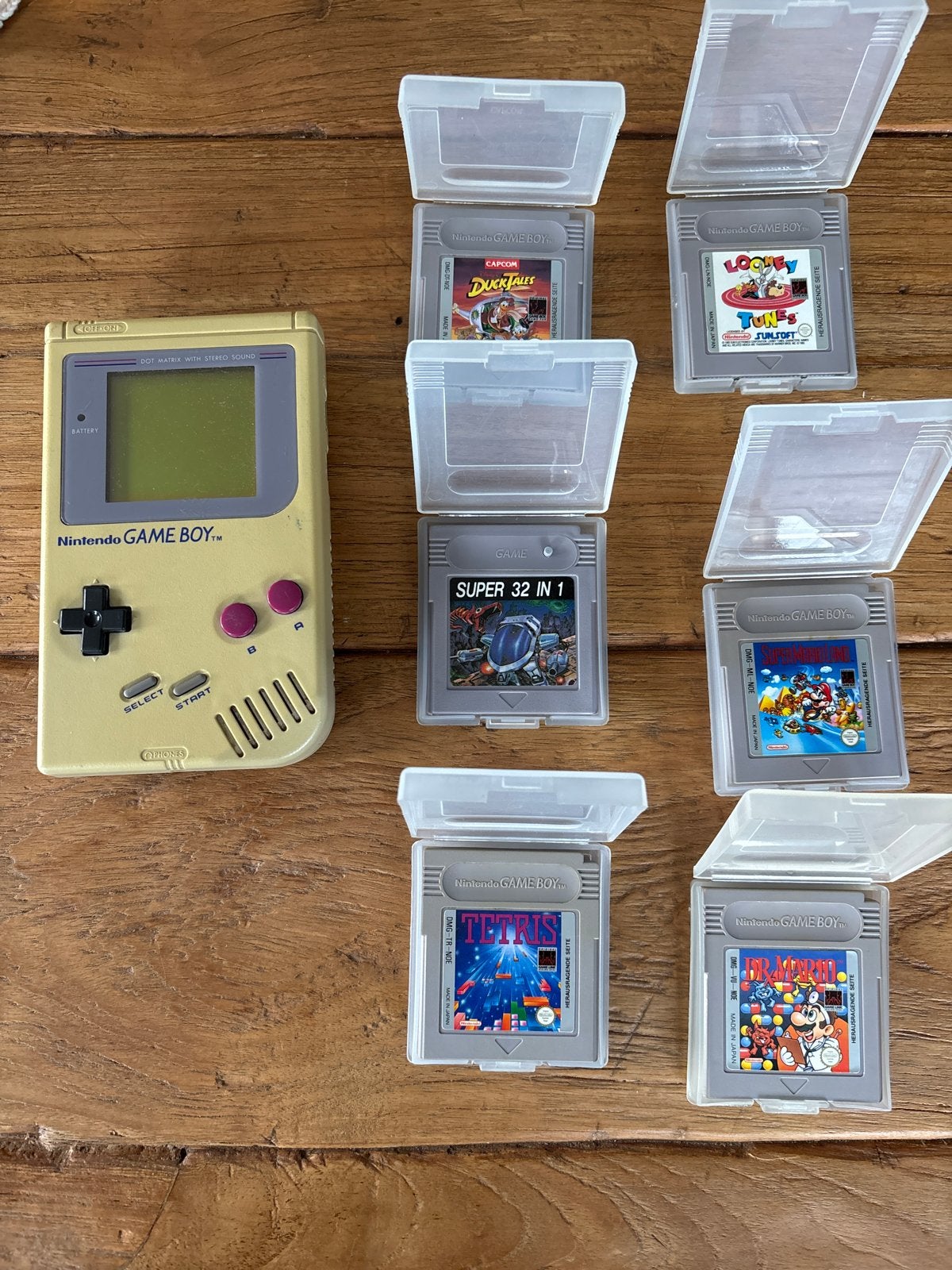 Nintendo Game Boy Classic met 6 spellen en 1 multi-game, Spelcomputers en Games, Games | Nintendo Game Boy, Gebruikt, Overige genres