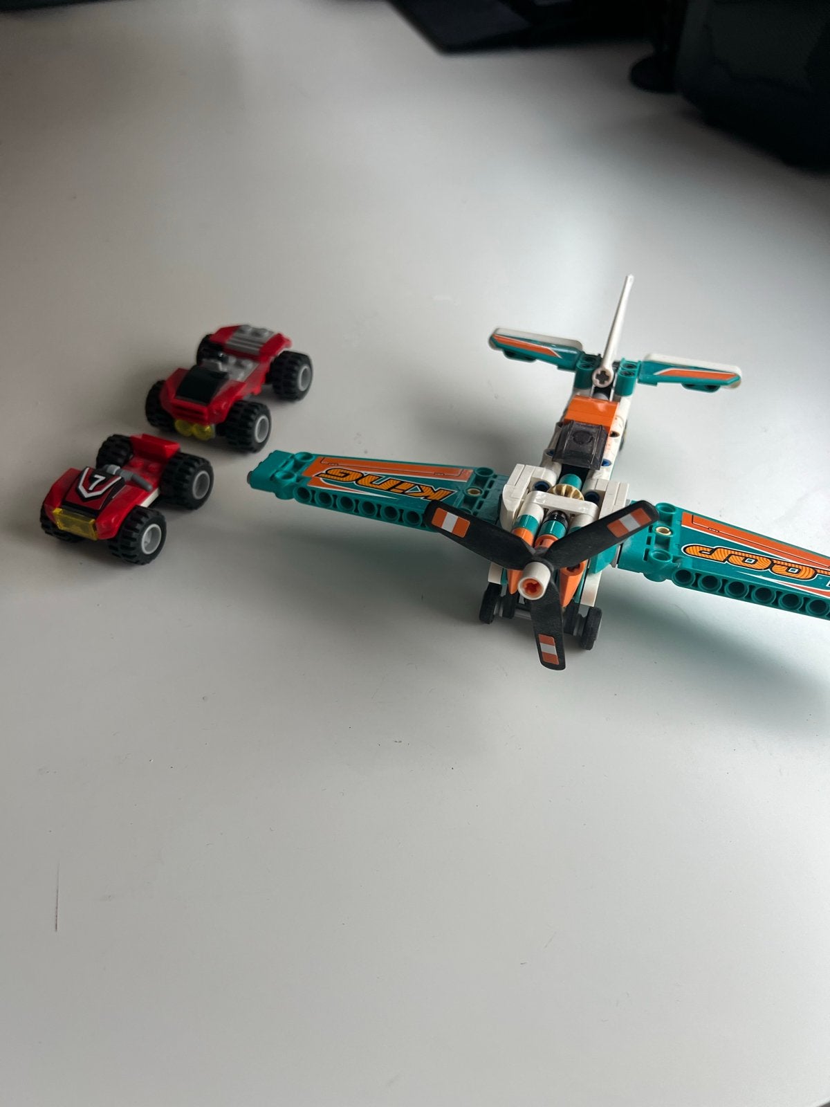 Lego Technic Vliegtuig en quads, Ophalen of Verzenden, Gebruikt, Overige merken