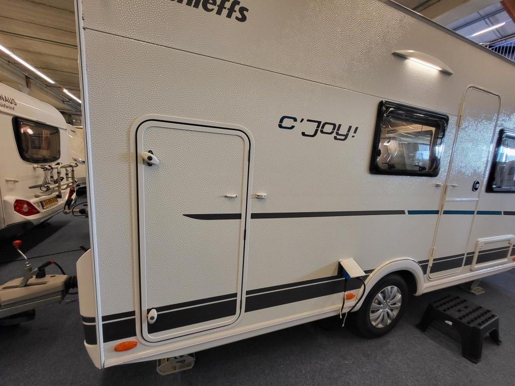 Dethleffs C'Joy 410 LK, Dorema voortent, leeg 917 kg, Caravans en Kamperen, Standaardzit, Bedrijf, Overige typen, Tot en met 4