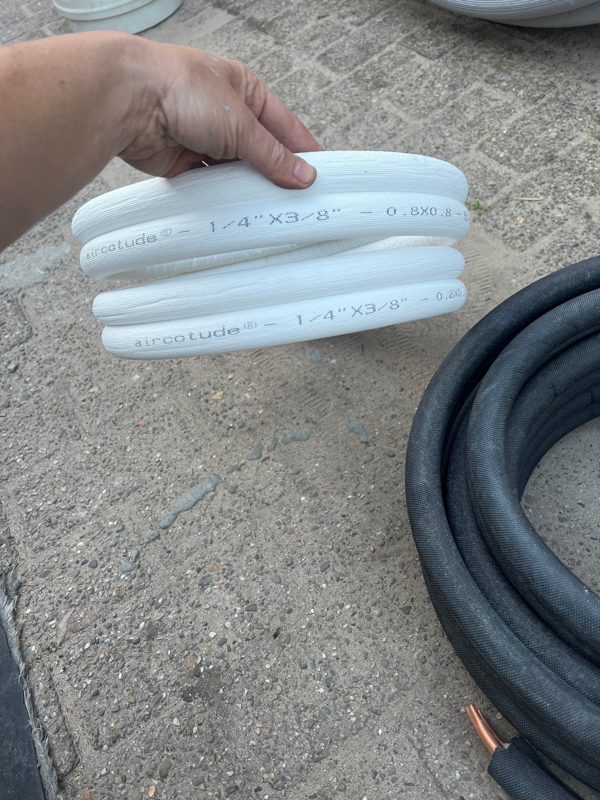 Airco leiding wit over na verbouwing 2m, Ophalen, Nieuw, Wandairco, 3 snelheden of meer