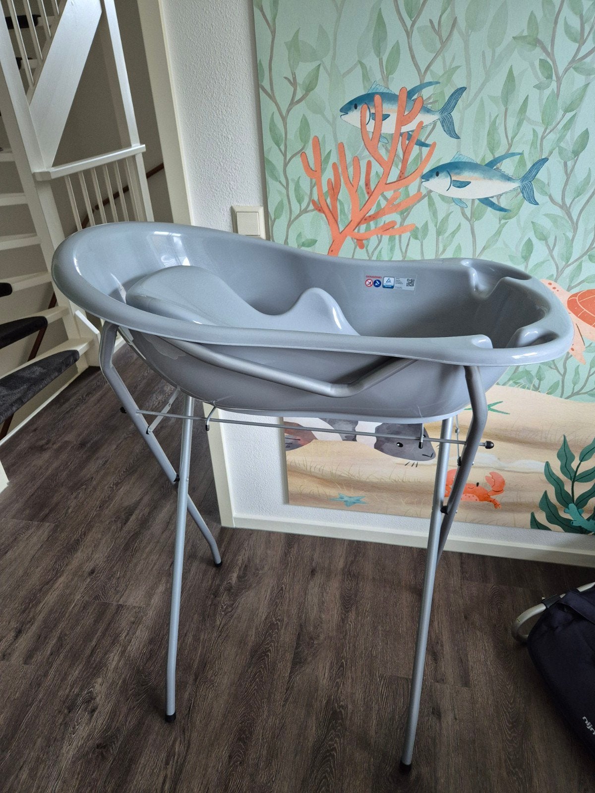 Mama Loes baby badje, emmer en zitje, Kinderen en Baby's, Ophalen, Zo goed als nieuw, Badje, Overige merken