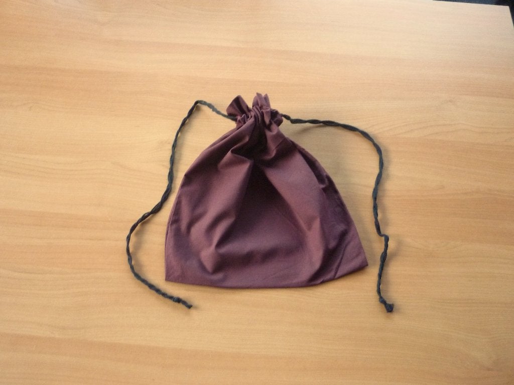 Aubergine paarse katoenen reiszak opbergzak kledingzak, Ophalen of Verzenden, Paars, 30 cm of meer, Minder dan 35 cm