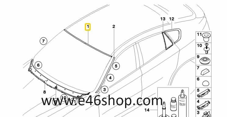 Raamlijst BMW X6 oe 51317179738 org nieuw bmw, -, -, Nieuw, Ophalen of Verzenden