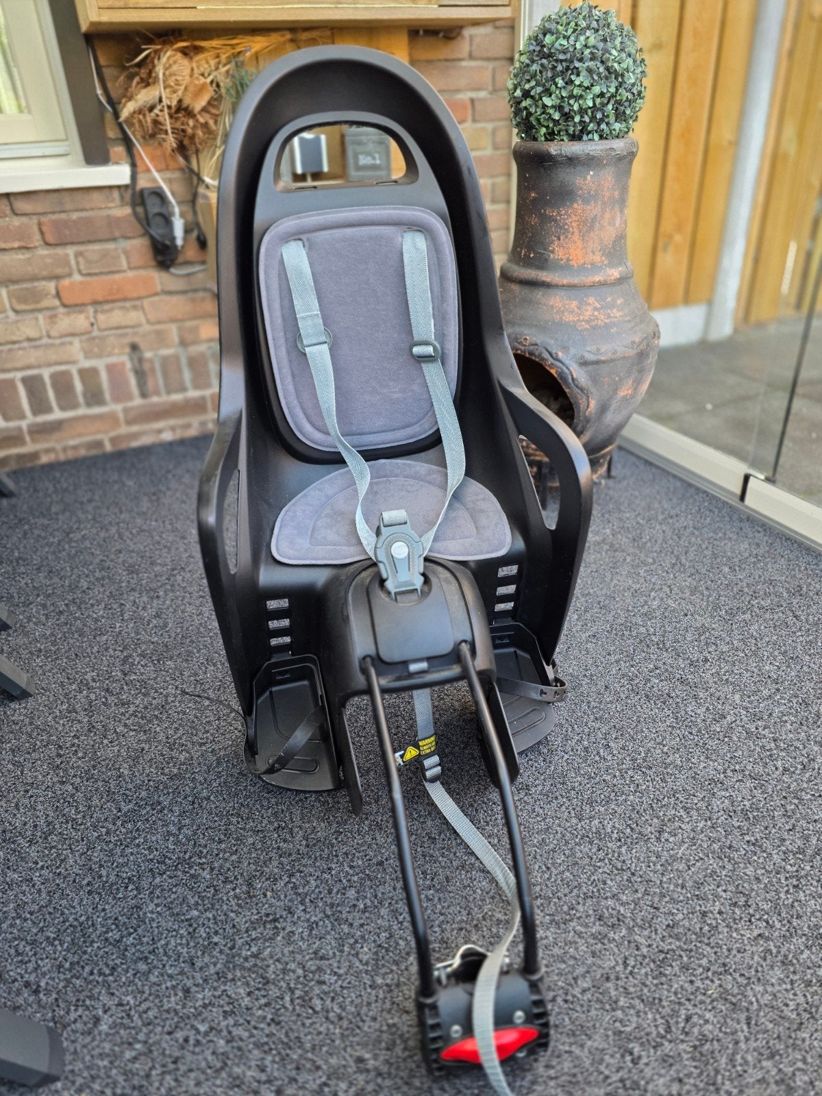 fietsstoeltje, kinderen, achterop,, Ophalen, Achterzitje, Voetsteuntjes, 9 t/m 18 kg
