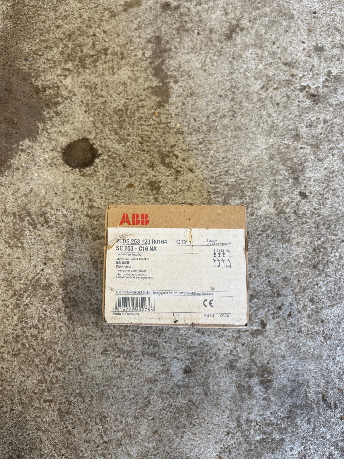 ABB SC 203-C16 NA Installatieautomaat, Verzenden, Nieuw, ABB, Installatieautomaat