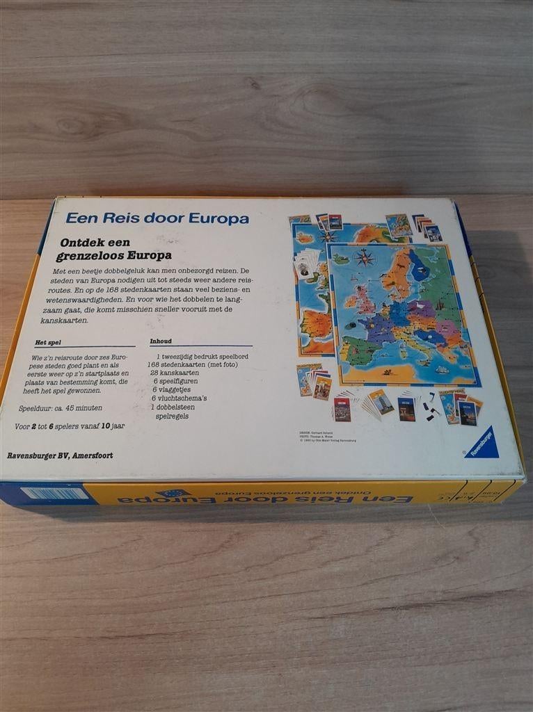 Een reis door Europa - s5961, Hobby en Vrije tijd, Gezelschapsspellen | Bordspellen, Verzenden, Zo goed als nieuw