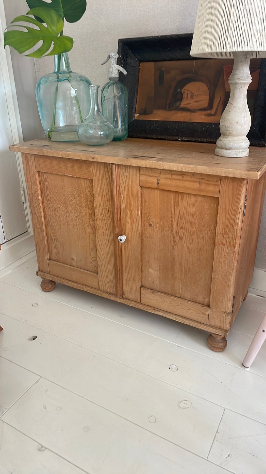 Oud grenen kastje, Ophalen, Zo goed als nieuw, 25 tot 50 cm, 50 tot 100 cm