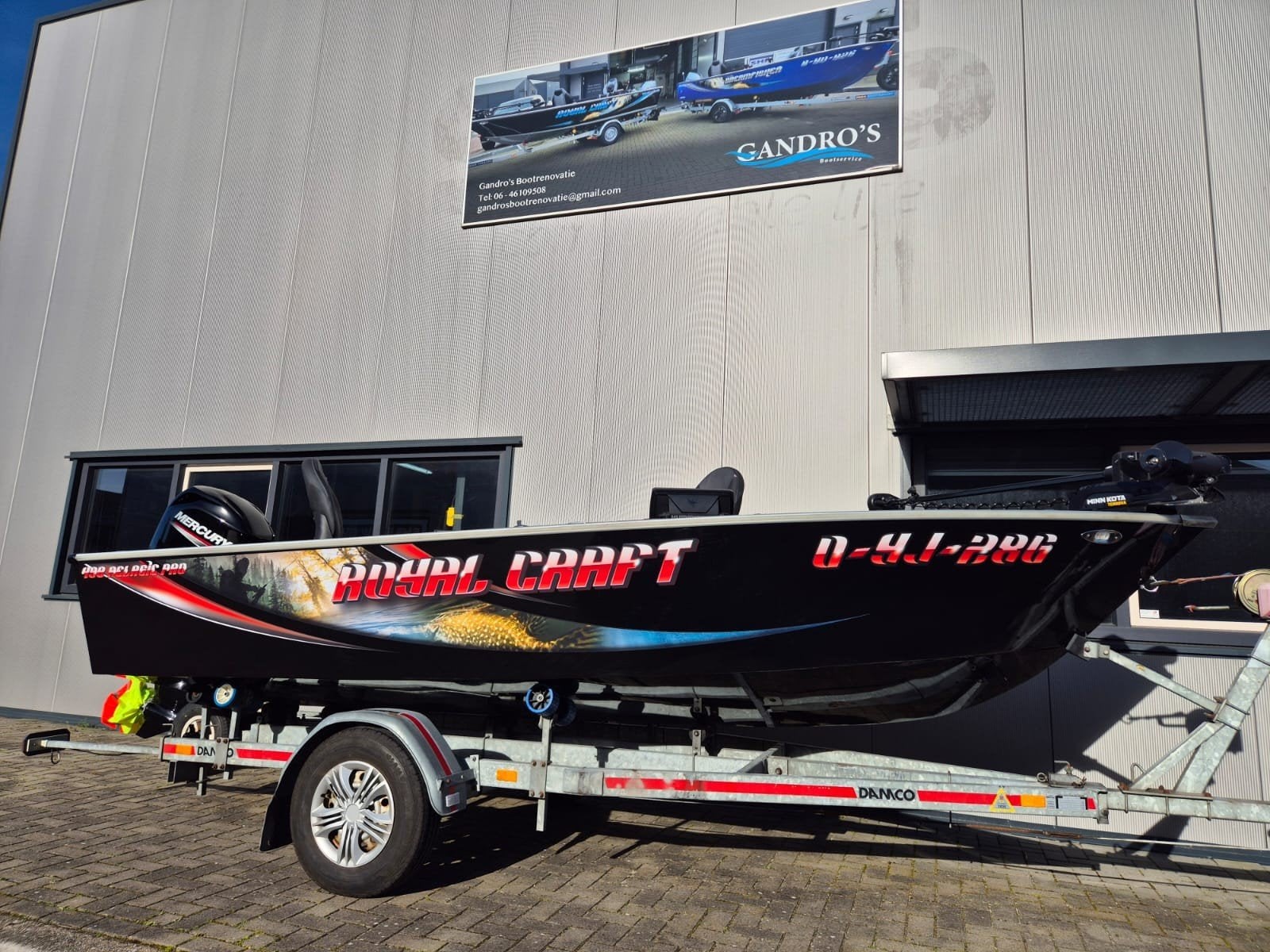 Royalcraft 4mm aluminium visboot met Mercury 60pk en trailer, Watersport en Boten, Buitenboordmotor, Aluminium, 5 m, Trailer