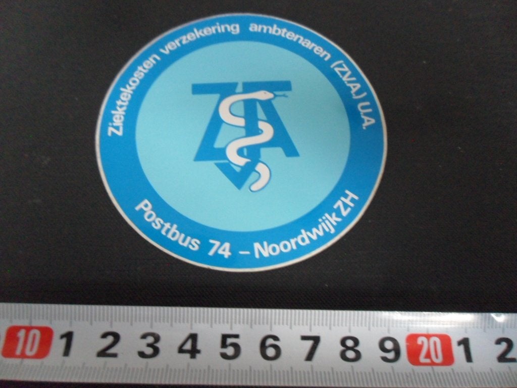 sticker Noordwijk ZH Ziektekosten verzekering ambtenaren, Ophalen of Verzenden, Zo goed als nieuw