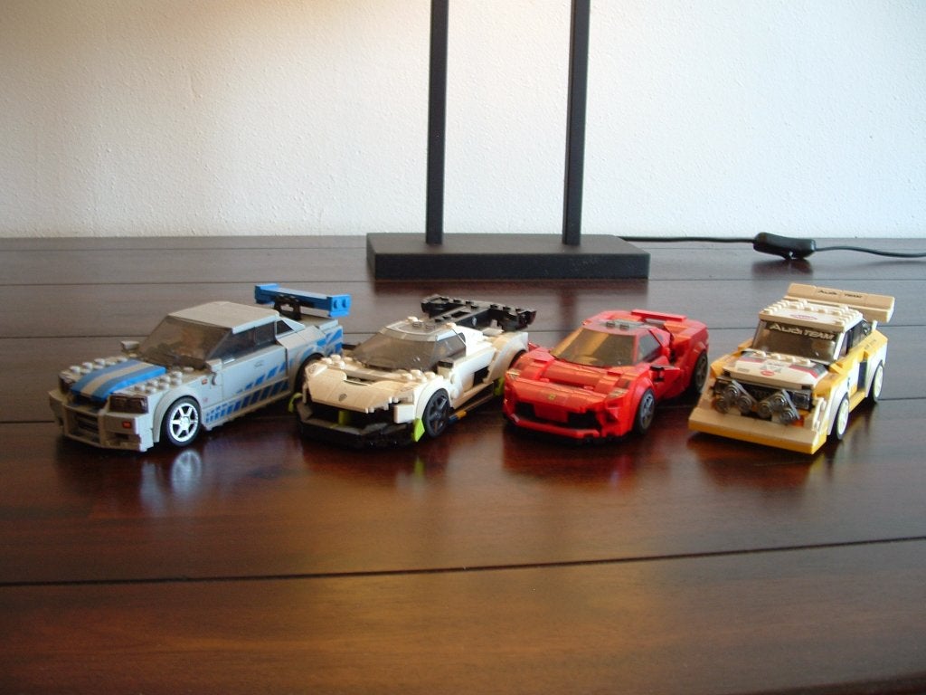 4 x Lego Speed Champions (lees tekst goed), Gebruikt, Verzenden, Lego, Overige typen
