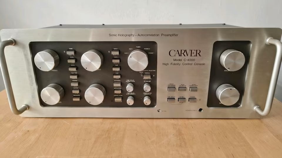Carver C4000 voorversterker met Sonic Hologram-generator, Ophalen of Verzenden, Zo goed als nieuw, Minder dan 60 watt, Overige merken