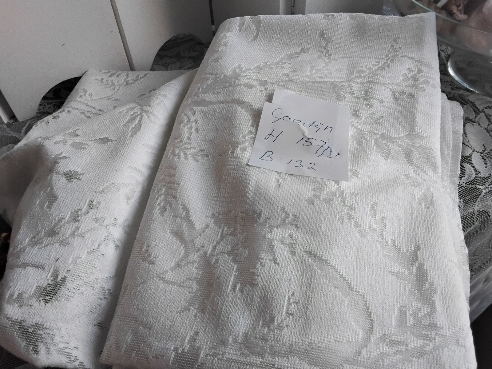 witte kanten gordijnen nieuw, Ophalen of Verzenden