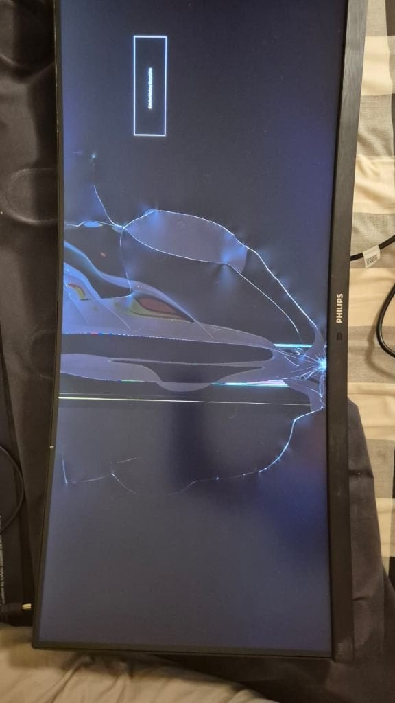 Monitor for repair or parts, Ophalen, Philips, Curved, Ultra HD (4K)