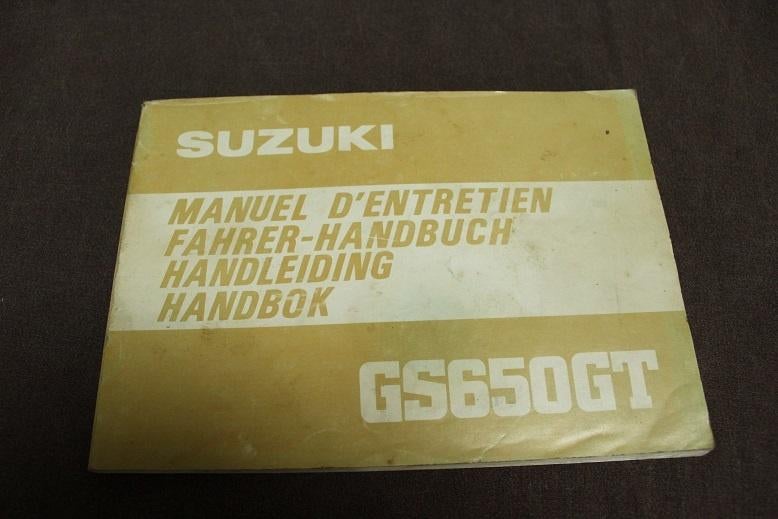 Suzuki GS650 GT 1981 motorfiets handleiding GS650GT handbuch, Ophalen of Verzenden, Suzuki