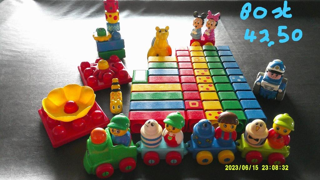 80-50-32 stuks Lego primo, baby Duplo., Kinderen en Baby's, Ophalen of Verzenden, Zo goed als nieuw, Complete set, Lego Primo