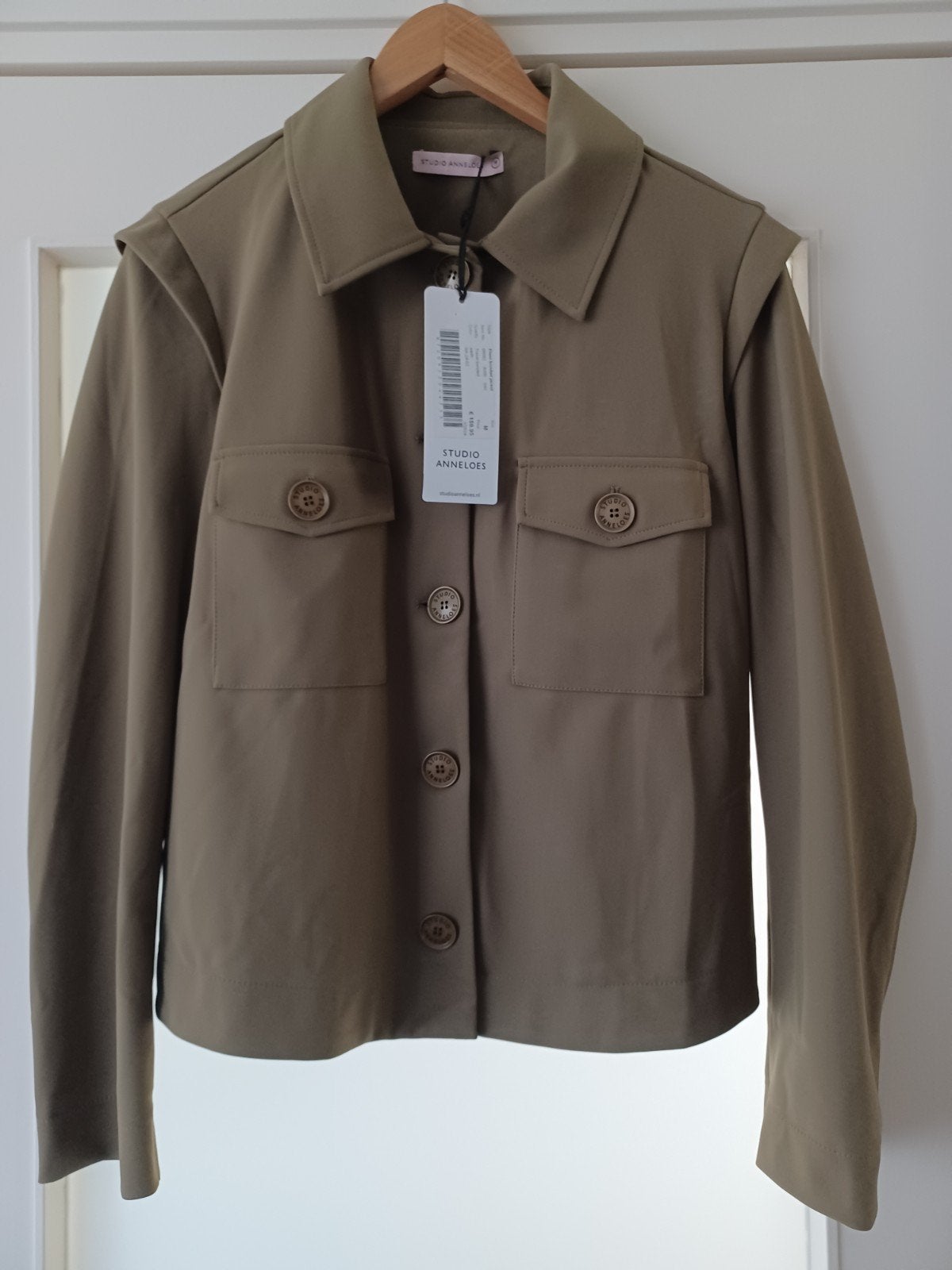 Studio Anneloes Floor bonded jacket earth maat M, Maat 38/40 (M), Studio Anneloes, Bruin, Nieuw