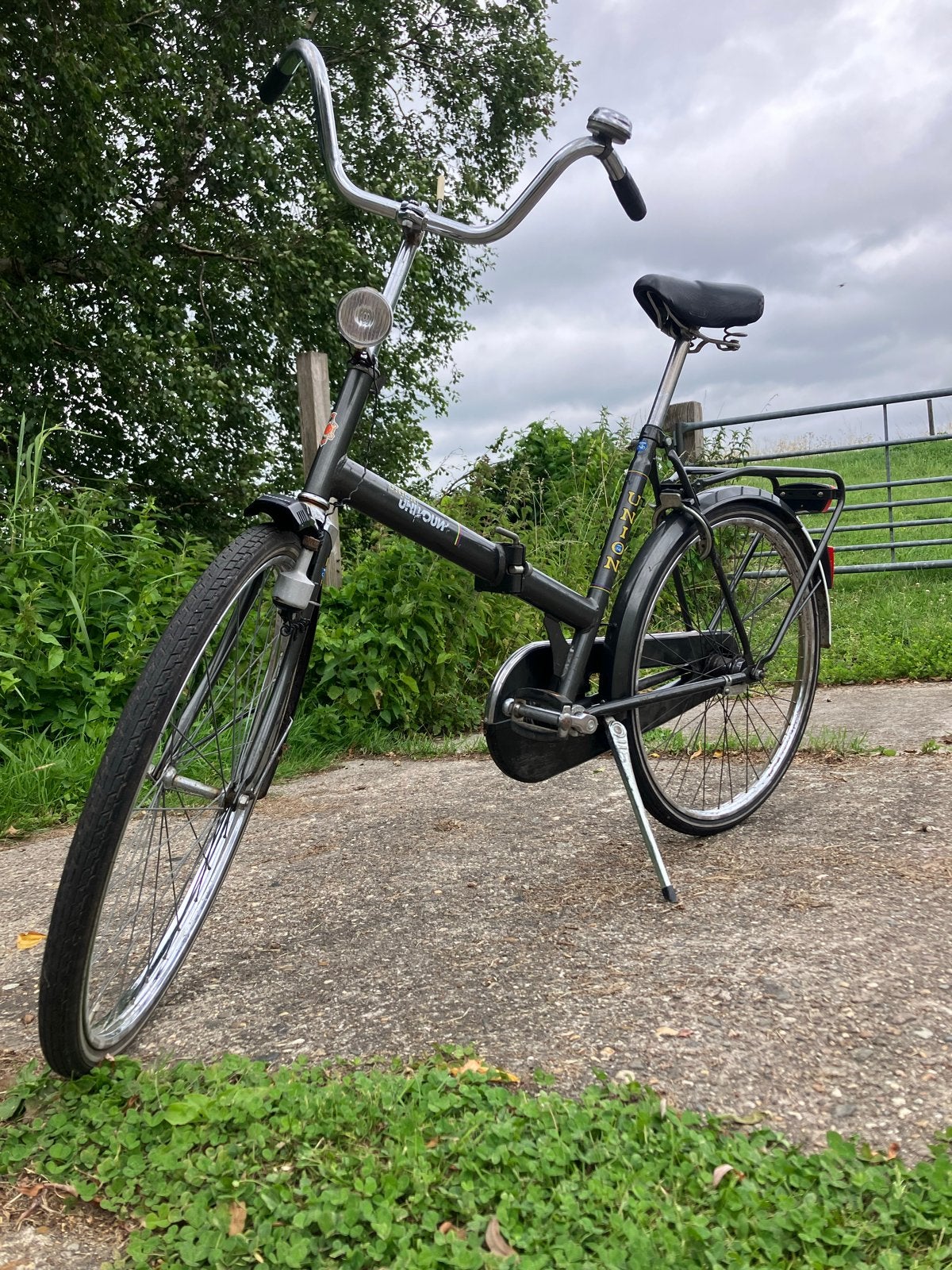 Union Vouwfiets - Goede Staat,, Fietsen en Brommers, Fietsen | Vouwfietsen, Terugtraprem, Gebruikt, 16 tot 18 inch, Totaal opvouwbaar