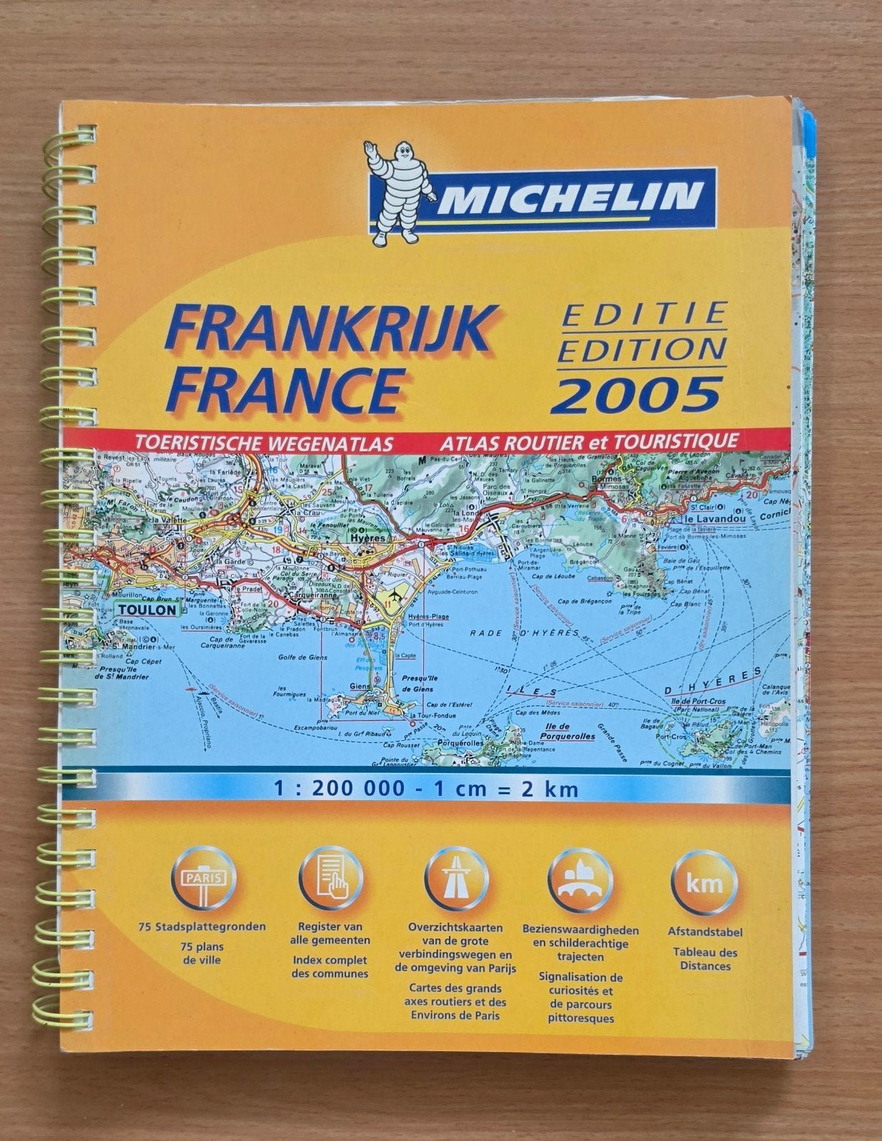 Michelin wegenatlas Frankrijk, Boeken, Gelezen, Ophalen of Verzenden, Landkaart, Michelin